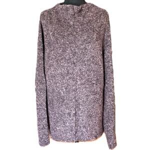 Vintage Cousin Johnny Anthropologie Merino Wool Sweater Dress Marled Purple